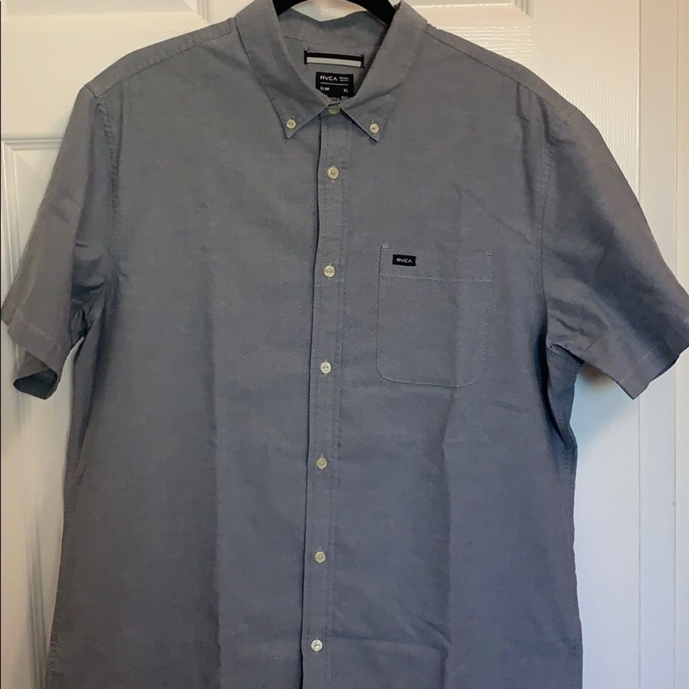 RVCA Slim Short Sleeve Button Down